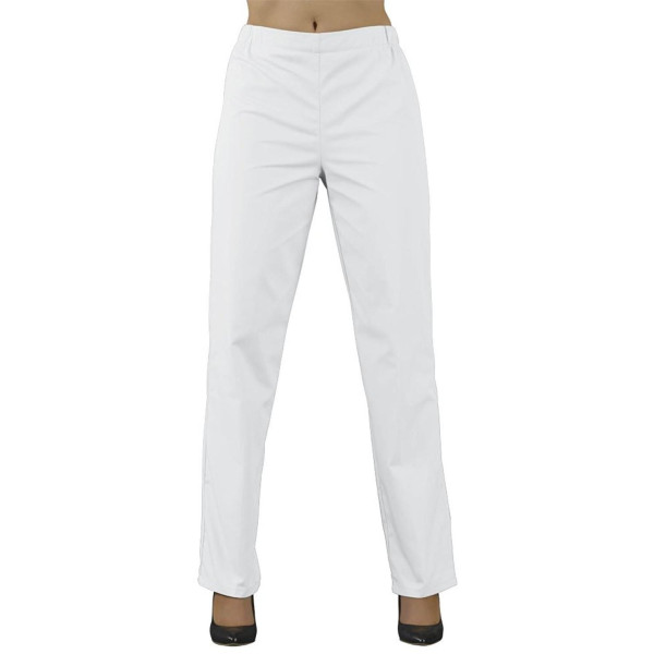 Pantalon esthétique blanc taille L