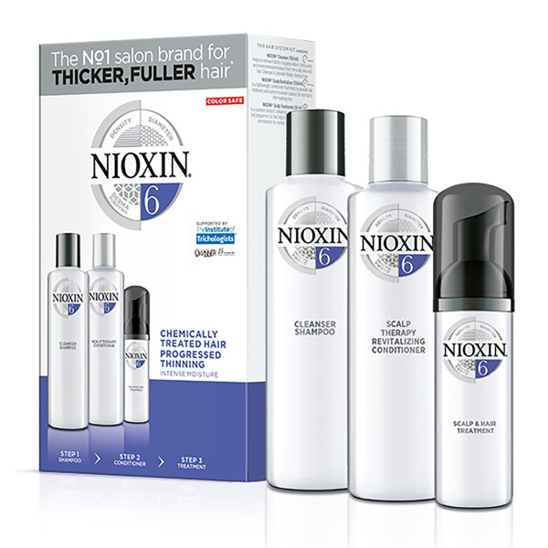Kit nioxin n ° 6 visibly sparse hair, Medium to thick, natural or chemically treated