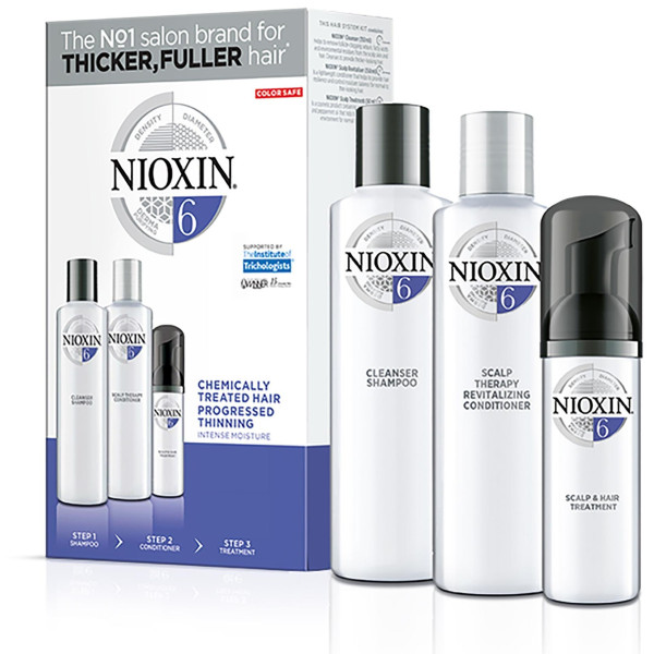 nioxin care kit n°6 sichtbar dünner werdendes haar, mittel bis dick,  natürlich oder chemisch
